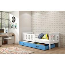 Gulta KUBUS 90x190, balts/zils